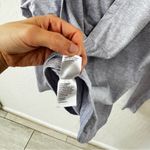 Zella Purple White Stripe Pullover Long Sleeve Hood Relaxed Oversize Small Photo 5