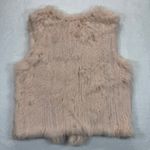 525 America  Luxe Faux Fur Vest Sleeveless Luxe Rabbit Fur‎ Blush Pink Size S Photo 5