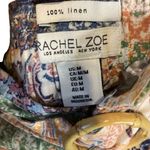 Rachel Zoe  100% Linen Colorful Patchwork Paisley Boho Hippie Shorts M #758 Photo 6