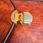 D. BREV Vintage Alligator Crossbody Bag #B094A000408 Exotic Leather Top Handle Brown Photo 9