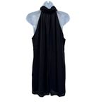 Naked Zebra Romper M Black NWT Halter Neck Keyhole Minimalist High Neck Jumpsuit Photo 5