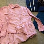 Holding Horses  small pink button down Photo 3