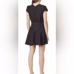 Sandro  Paris Ronald CutOut Gathered Twill Linen Blend Mini Dress In Black, 38/M Photo 7