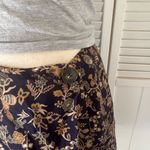 Harris Wallace Floral Mini Side Buttoned Skirt Blue Size 10 Photo 2