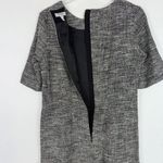 LK Bennett Cynthia Tweed Dress Pockets Flounce Hem Black White Size 8 EUC Photo 11