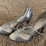 Caparros Silver Rhinestone High Heels Photo 0