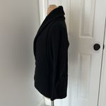 James Perse Standard  French Terry Black Open Cardigan Photo 3