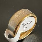 8mm gold forever love ring size 6 Photo 1