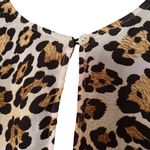 Show Me Your Mumu Donnie dress rare jaguar print mini swing dress long sleeves Photo 7