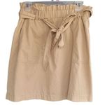 BP . Nordstrom Tan Paper Bag Waist Skirt M Photo 0
