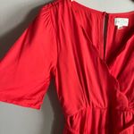 Jun & Ivy boutique red scalloped neckline jumpsuit romper preppy chic Photo 3