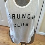 FOR THE REPUBLIC  white brunch club modal cotton tank top Photo 1