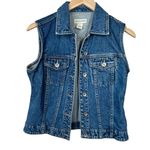 Crossroads Vintage Denim Cotton Blue Jean Sleeveless Vest S Photo 0