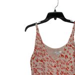 CAbi Tank Top Size Small White Salmon Geometric Pattern Lined Polyester Womens Photo 3