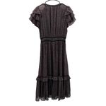 Rebecca Minkoff Patricia Floral Print Short Sleeve Ruffle Midi Dress Size S Photo 4