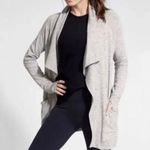 Athleta Modal Wrap Studio Cardigan Light Gray Size XS Coverup Photo 1