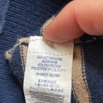 Old Navy Navy and Tan Striped Long Sleeve Dress Photo 2