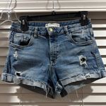 ZARA Denim Distressed Women Shorts Photo 0