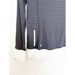 Lululemon Think Fast Hoodie Size 6 Thin Pin Stripe Black White Athleisure Photo 11