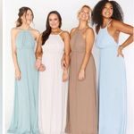 Show Me Your Mumu Amanda Halter Maxi Dress Size S White Bridal Angel Graduation Photo 9