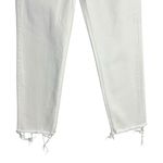 Frank & Eileen  Monaghan Jeans Women's 24 White Denim Mom Pants Raw Hem Photo 2