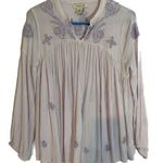 Rachel Zoe Light Purple Embroidered Blouse Photo 0