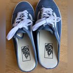 Vans  Blue Canvas Slip-On Shoes Photo 2
