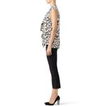 Proenza Schouler Scribble Rose Floral Sleeveless Silk Ruffle Top Size 4 Photo 2