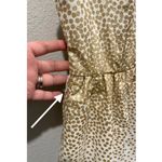 Anthropologie MODCLOTH Spellbinding Gold Polka Dots Antique White Sleeveless Mini Dress Photo 4