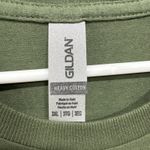 Gildan Merry Christmas Tee Graphic T-Shirt 3XL Magic Crystal Ball Ornament Green Photo 2