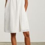 Everlane White Eyelet Embroidered Smocked Sleeveless Cotton Sundress Size Medium Photo 1