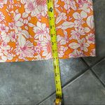 J.Crew  NWT Tie Front Cotton Poplin Midi Dress Orange Floral Women’s Sz XS Party Photo 11