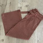 Paige  Women's Harper Jeans with Flutter Waistband Self Belt, Mocha, Size 34, NWT Photo 4