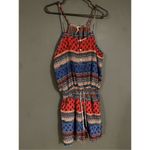 Shrinking Violet  Romper Short Multicolor Spaghetti Strap Size Large Photo 1