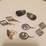 Lot Of 5 Vintage Modern Costume Jewelry Earrings Pierced All Signed Photo 10