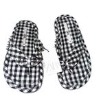 ZARA NWT Studded Quilted Sandals Gingham Bloggers Fav Photo 8