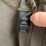 Torrid Life is Beautiful 1X Soft Slub V-Neck Lace Sleeve Embroidery Top Olive Photo 3