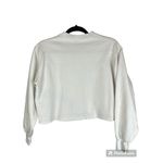 Vintage White Long Sleeve Cropped Sweatshirt Cherokee Mountains Size Small Photo 4