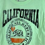 Tresics Size Medium California Republic Short Sleeve Crewneck Lime Green… Photo 3