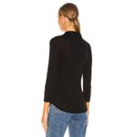 James Perse  Women's Black Contrast Panel Shirt Size 4 (L/XL) Photo 2