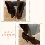 Charlotte Russe  Brown Suede Heels Size 6.5 Photo 1