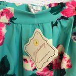 NWT‎ Yellowberry retro turquoise floral skirt Pink Size XL Photo 1