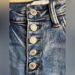 Vervet Women’s Skinny Jeans Light Wash Distressed Button Fly Size 25 Blue Photo 3