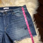 Loft denim stitched and frayed hem shorts sz 31/12 Photo 7