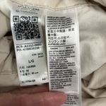 Levi's  Utility Jumpsuit Coveralls Women Large Cream Long Sleeve Button Drawstring Photo 11