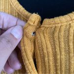 W5  Golden Yellow Button Front Knit Tank Top Photo 2