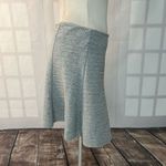 Anthropologie Maeve mini Grey flare Skirt Size L Photo 6