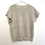 VINTAGE KORET Cream Beige Floral Short Dolman Sleeve Linen Cotton Sweater PETITE Pink Size undefined Photo 8