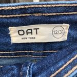 Oat NWT  NY high rise wide leg Raw Hem Stretchy Jeans Photo 4