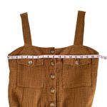 Sézane Federica Brown Short Romper Cotton Gauze Women’s Size FR 38 / US 6 Photo 2